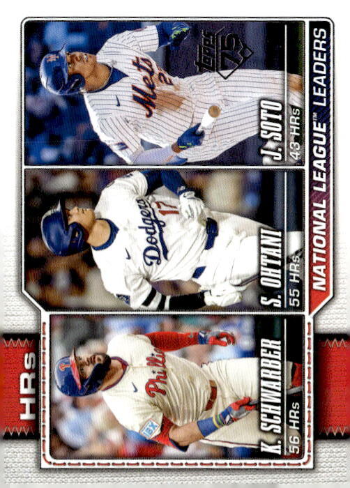 '26Topps #84 National League Leaders HRs