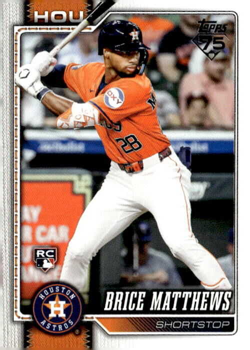 2026 Topps #132 Brice Matthews Rainbow Foil