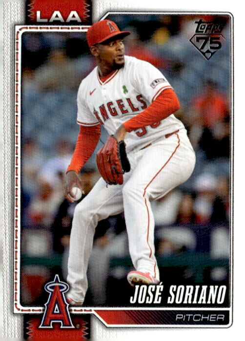 2026 Topps #319 José Soriano Purple Rainbow Foil #/250