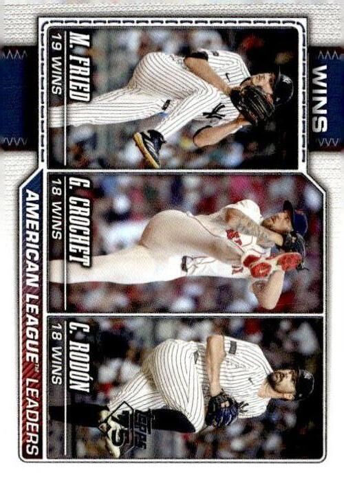 2026 Topps #130 ALL Wins (Max Fried / Garrett Crochet / Carlos Rodon)