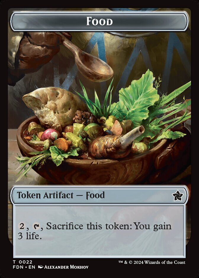Foundations #22 // 23 Food // Treasure Double-Sided Token
