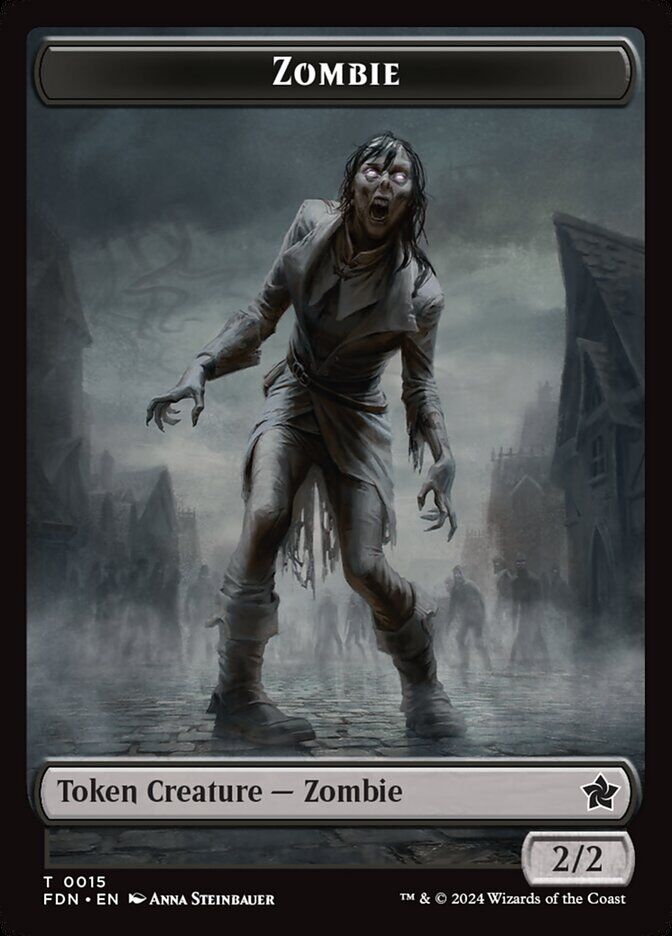Foundations #15 // 21 Zombie // Insect Doubled-Sided Token
