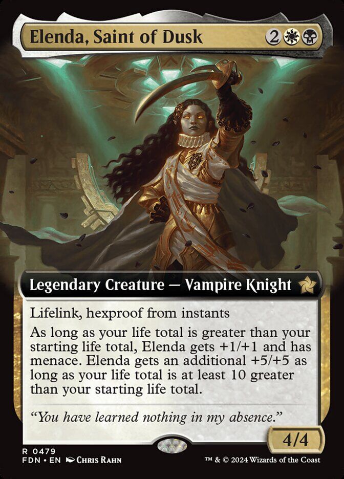 Foundations #479 Elenda, Saint of Dusk (Extended Art)
