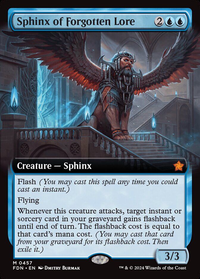 Foundations #457 Sphinx of Forgotten Lore (Extended Art)