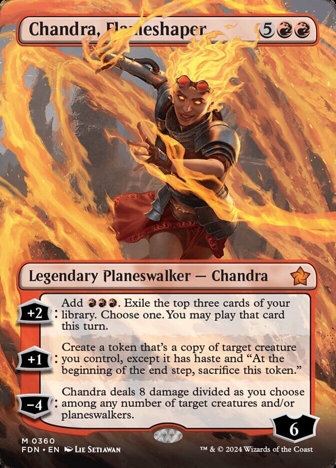 Foundations #360 Chandra, Flameshaper (Borderless)