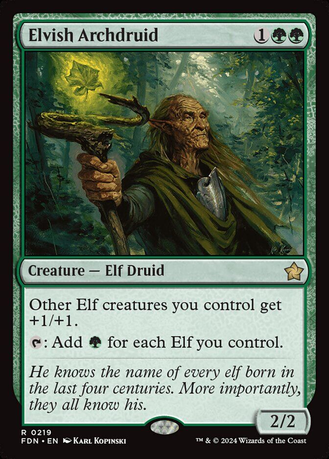 Foundations #219 Elvish Archdruid