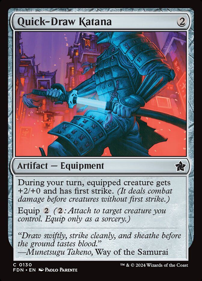 Foundations #130 Quick-Draw Katana