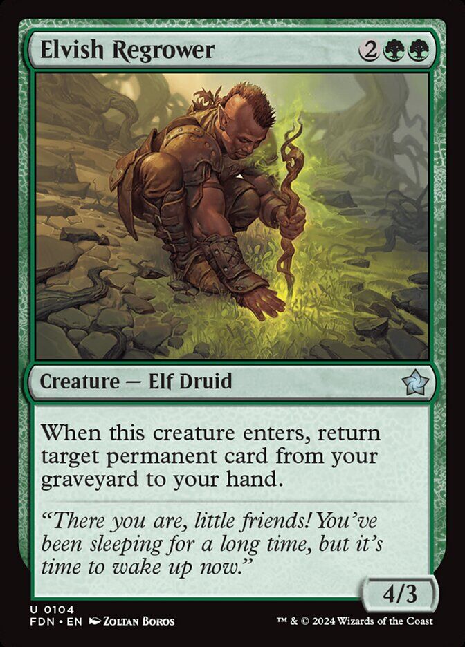 Foundations #104 Elvish Regrower