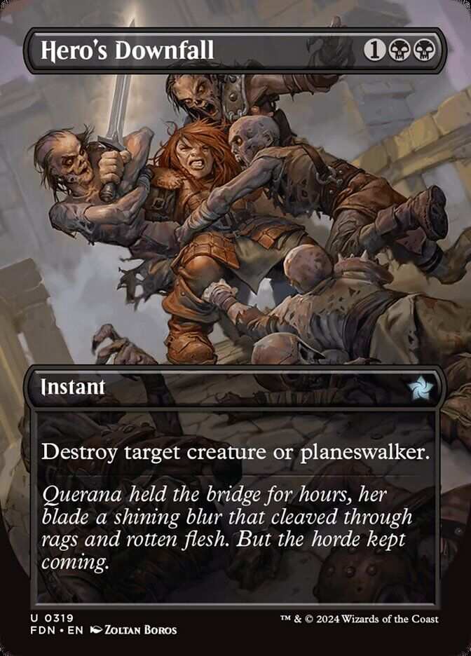 Foundations #319 Hero's Downfall (Borderless)