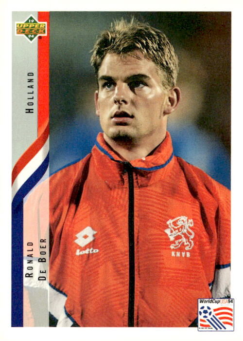 1994 Upper Deck World Cup #182 Ronald De Boer