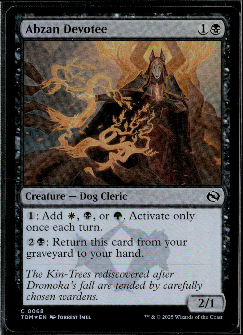 Tarkir: Dragonstorm Specials #68 Abzan Devotee FOIL