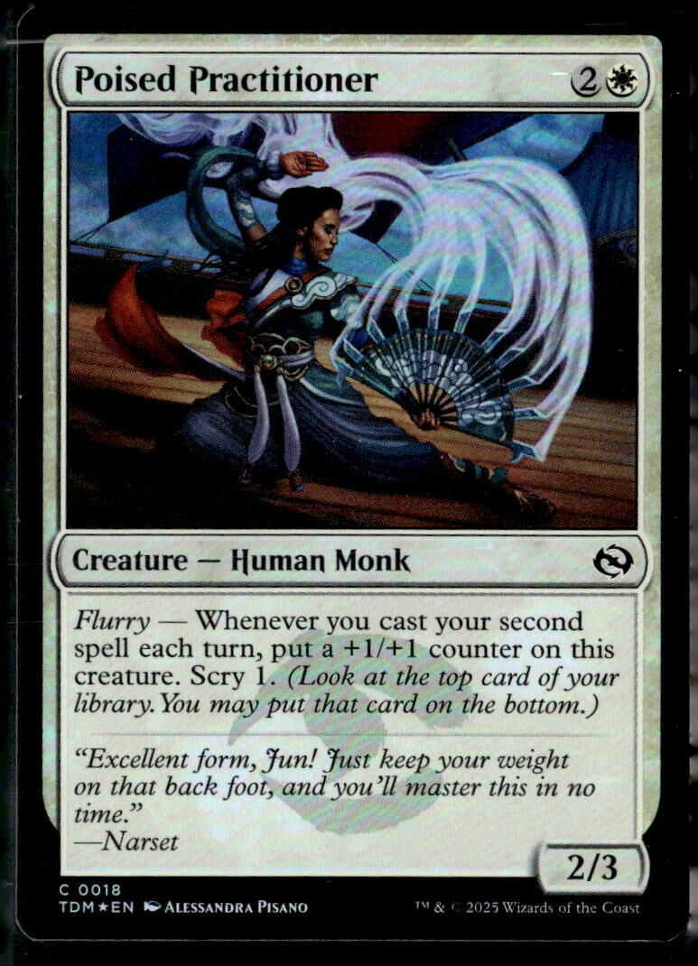 Tarkir: Dragonstorm #18 Poised Practitioner FOIL