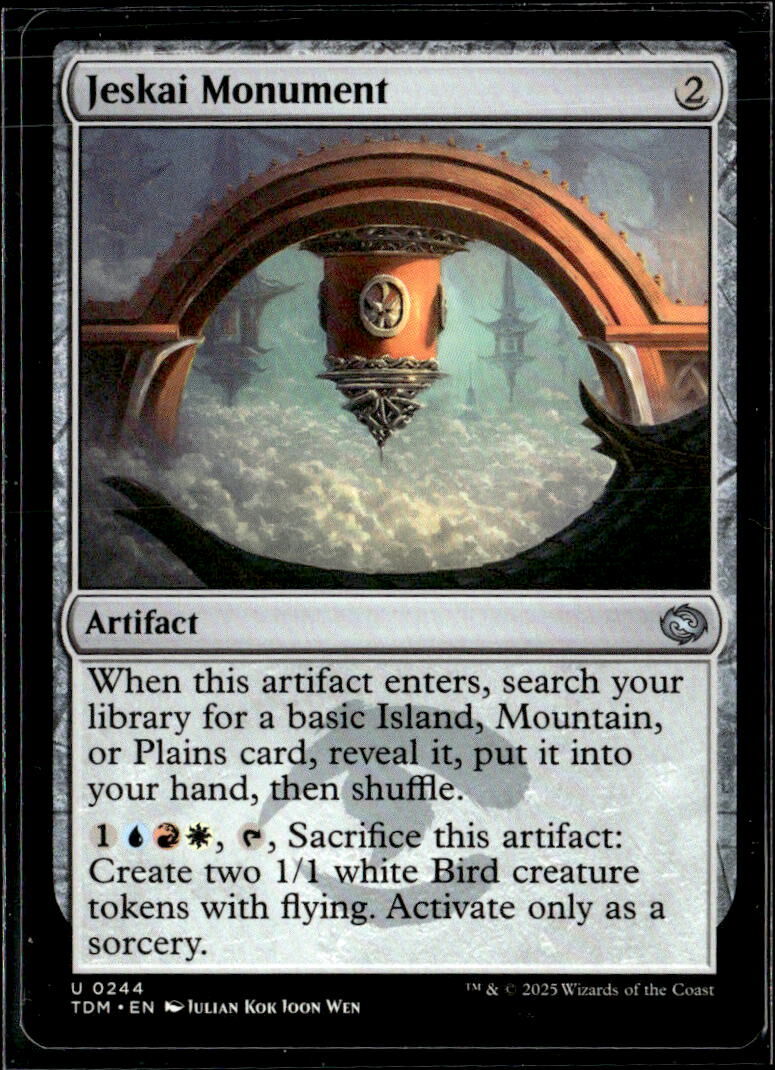 Tarkir: Dragonstorm #244 Jeskai Monument FOIL