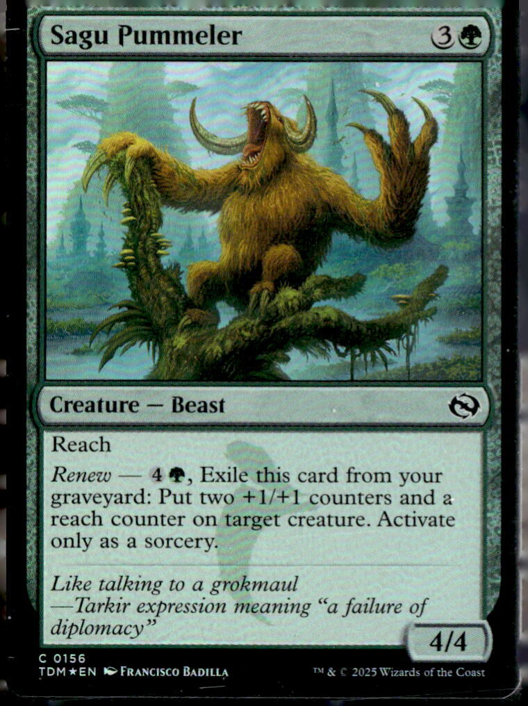 Tarkir: Dragonstorm #156 Sagu Pummeler FOIL