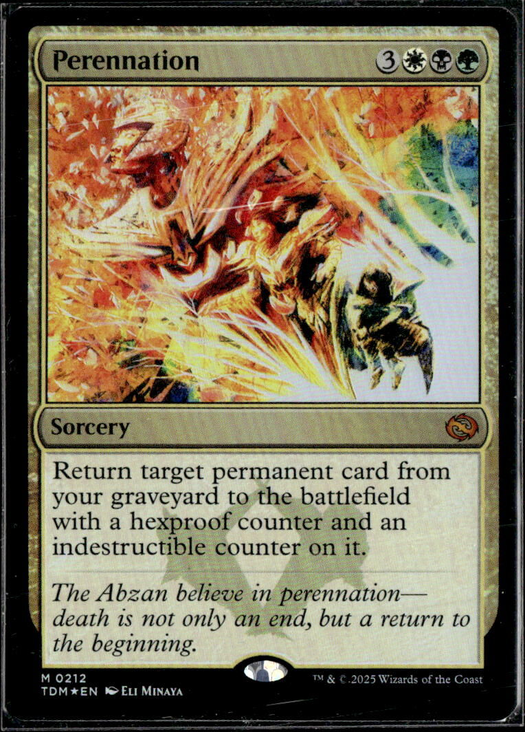 Tarkir: Dragonstorm #212 Perennation FOIL