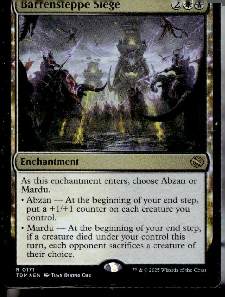 Tarkir: Dragonstorm #171 Barrensteppe Siege FOIL