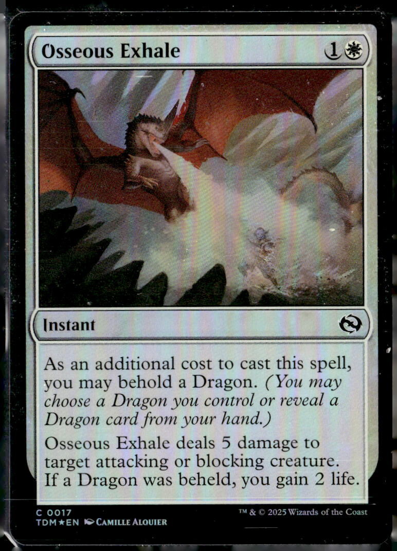 Tarkir: Dragonstorm #17 Osseous Exhale FOIL