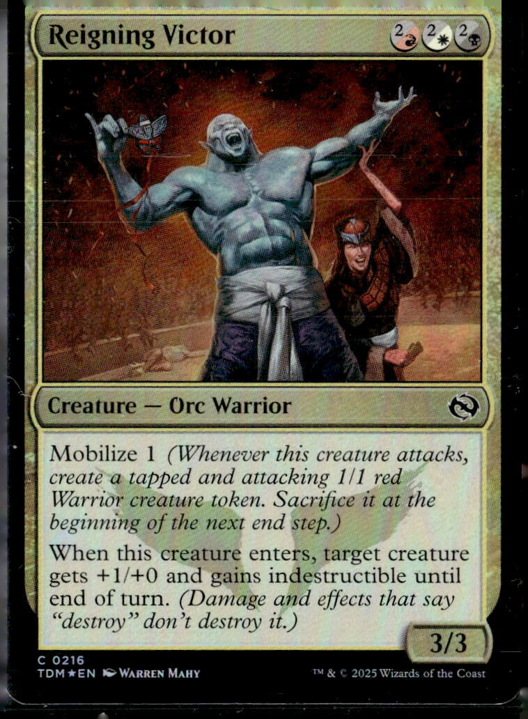 Tarkir: Dragonstorm #216 Reigning Victor FOIL