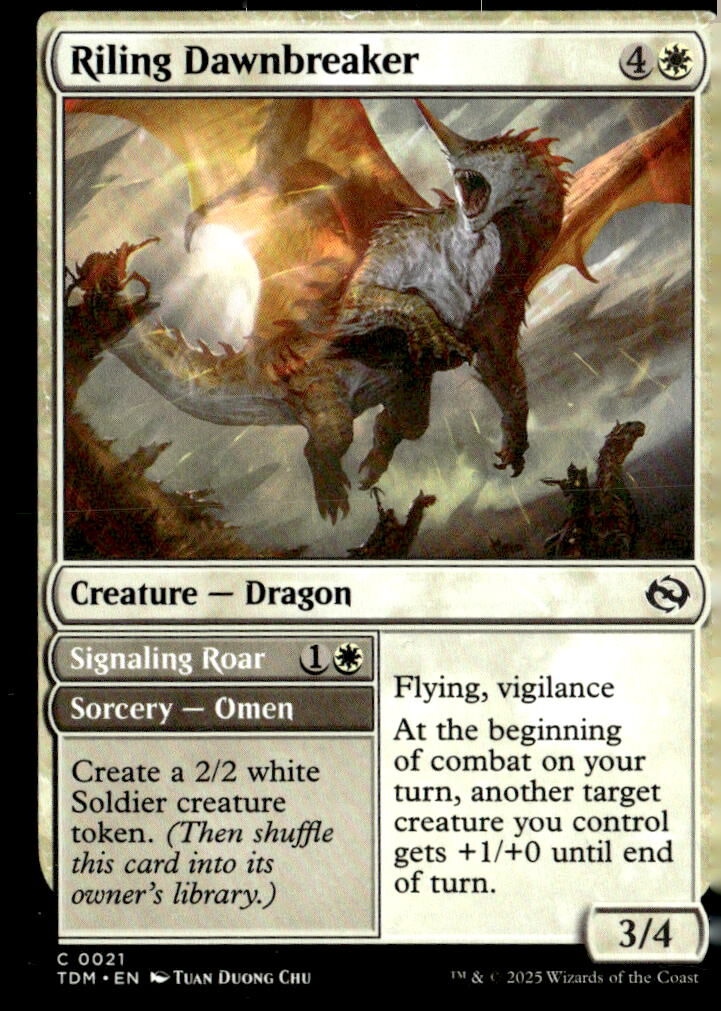 Tarkir: Dragonstorm #21 Riling Dawnbreaker