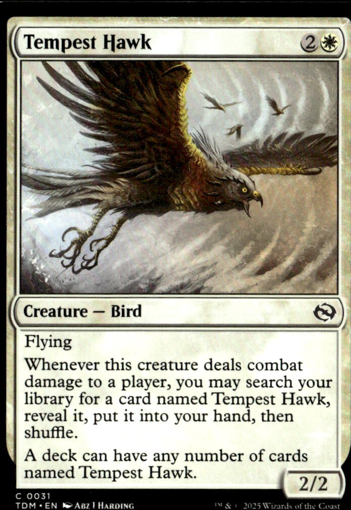 Tarkir: Dragonstorm #31 Tempest Hawk