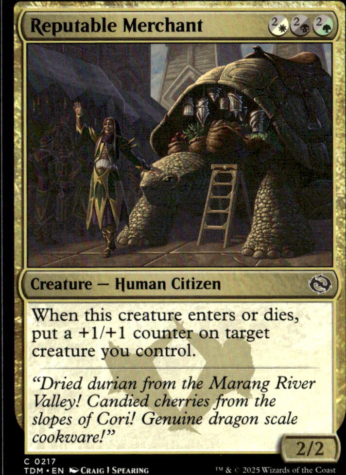 Tarkir: Dragonstorm #217 Reputable Merchant