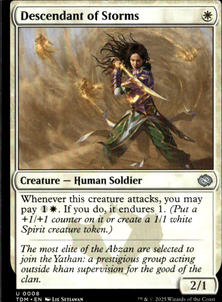 Tarkir: Dragonstorm #8 Descendant of Storms