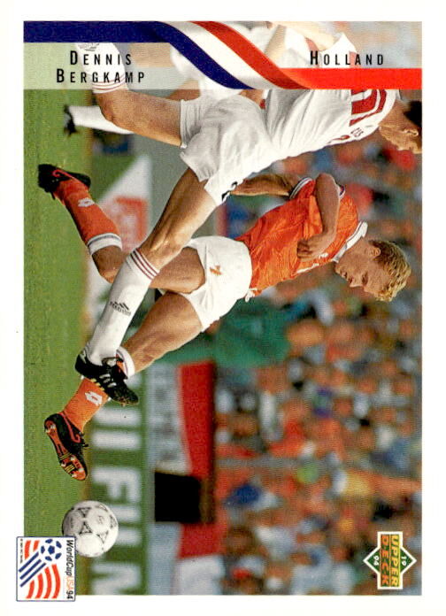 1994 Upper Deck World Cup #144 Dennis Bergkamp