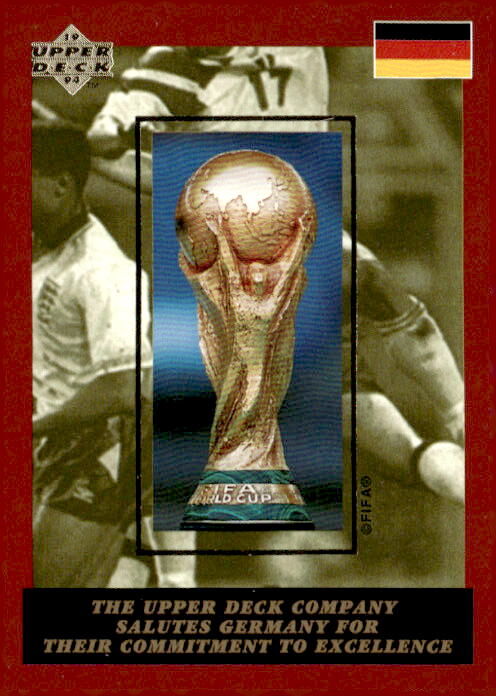 1994 Upper Deck World Cup Contenders #NNO  Upper Deck Salutes Germany Redemption