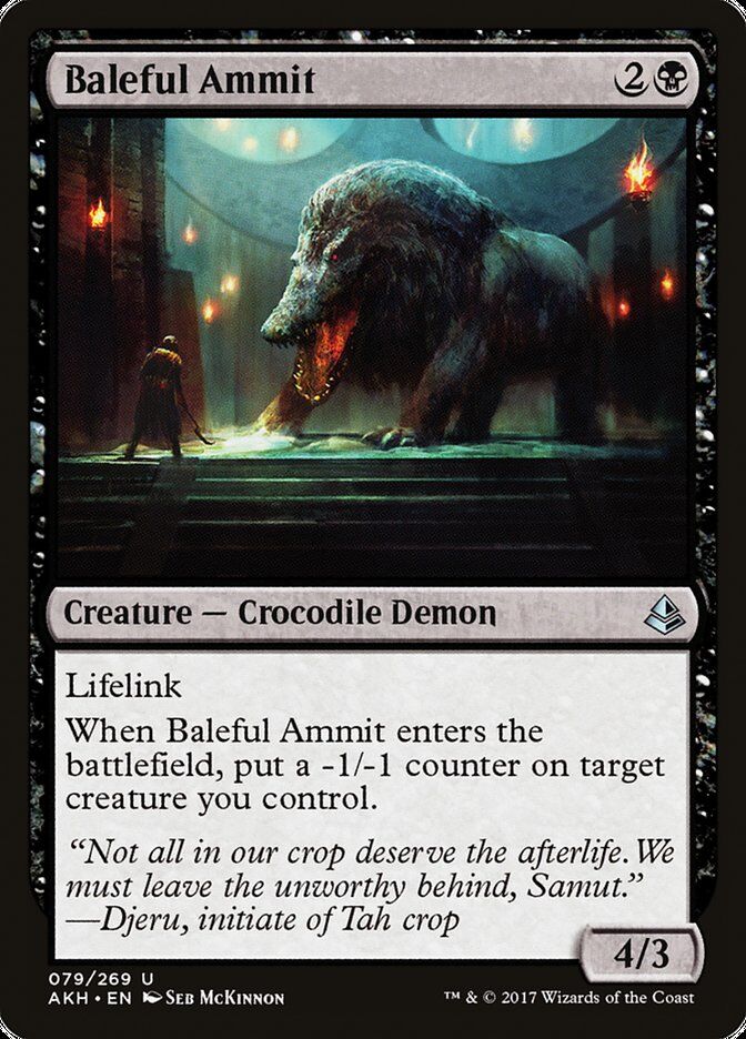Amonkhet #79 Baleful Ammit