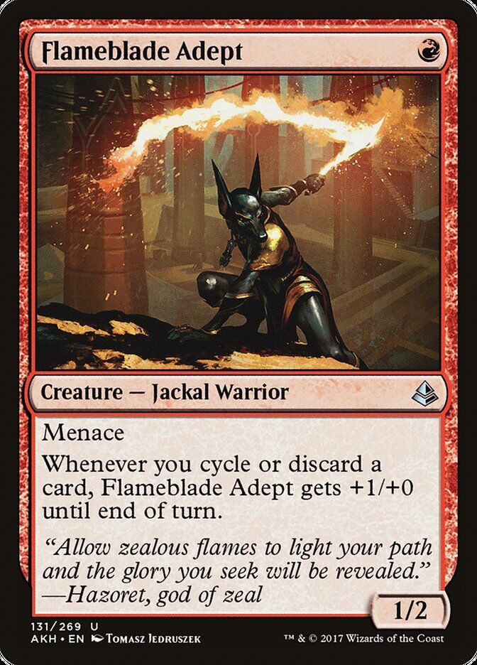 Amonkhet #131 Flameblade Adept