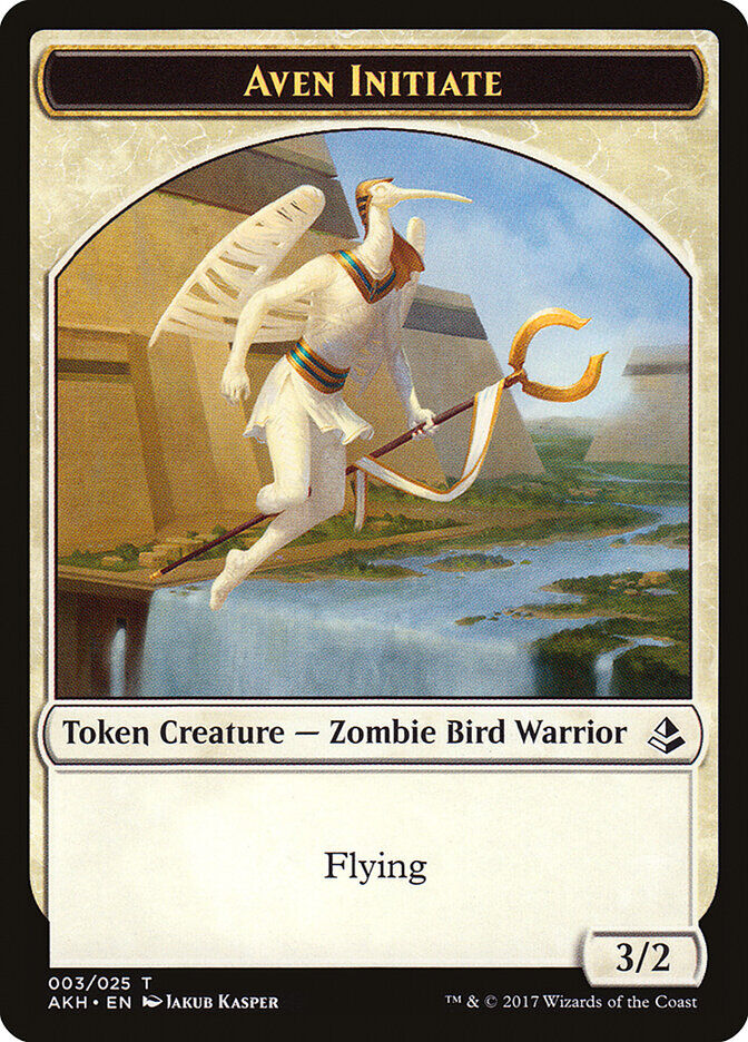 Amonkhet #3 Aven Initiate Token