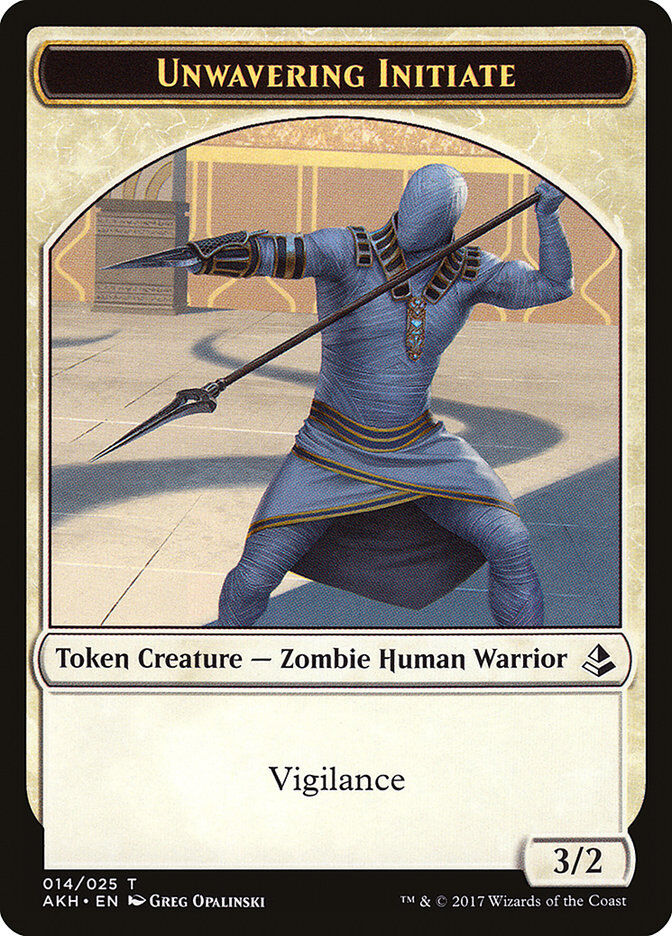 Amonkhet #14 Unwavering Initiate Token