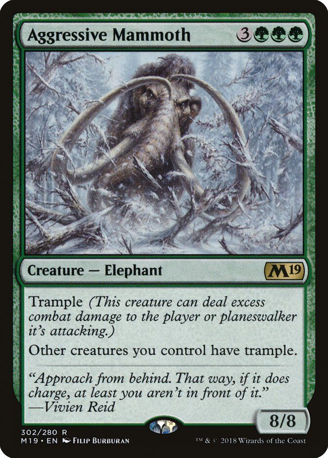 Core Set 2019 #302 Aggressive Mammoth