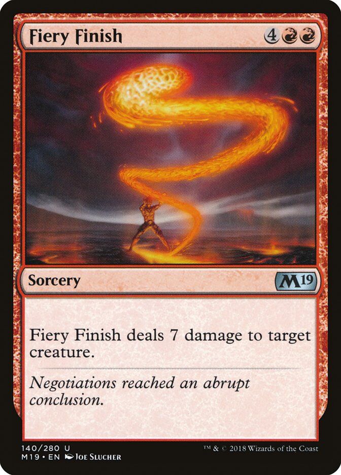 Core Set 2019 #140 Fiery Finish