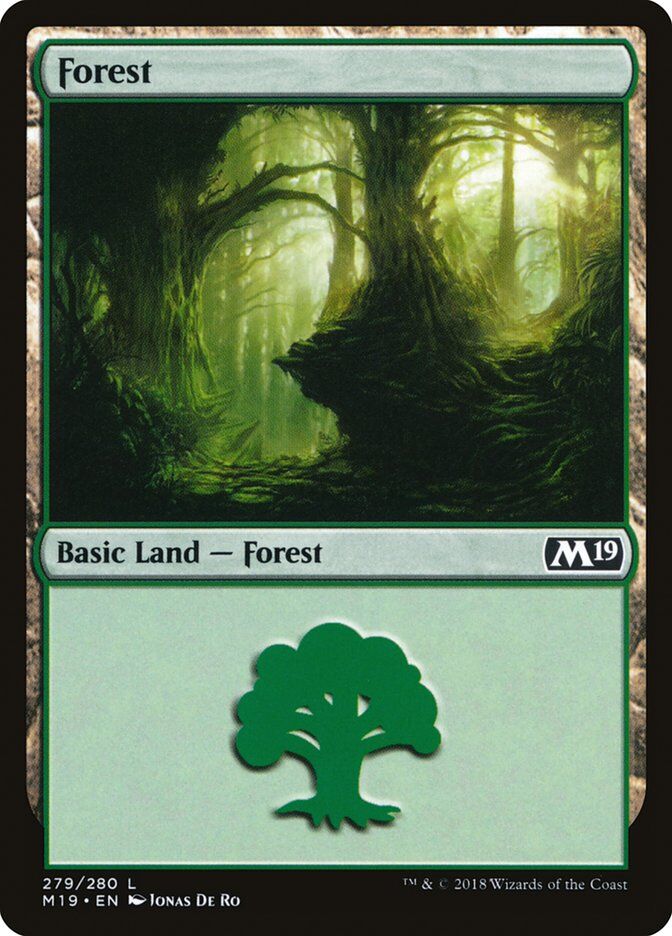 Core Set 2019 #279 Forest (279)