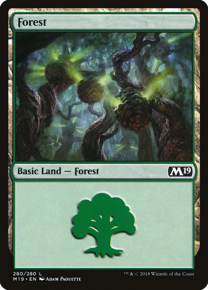 Core Set 2019 #280 Forest (280)