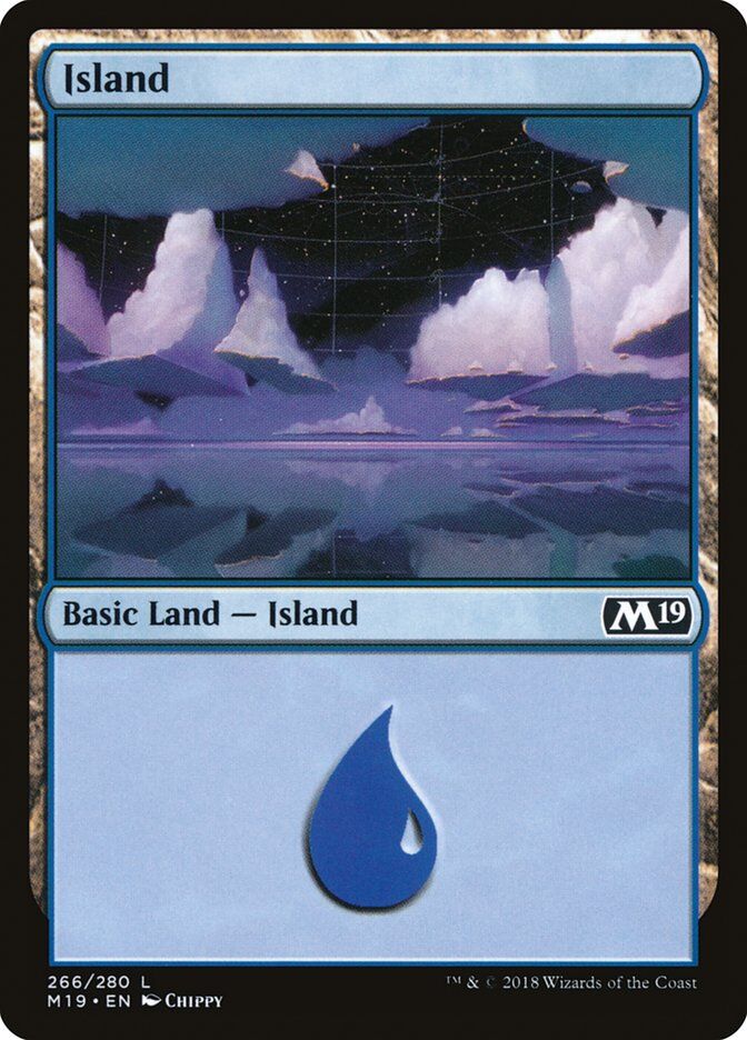 Core Set 2019 #266 Island (266)