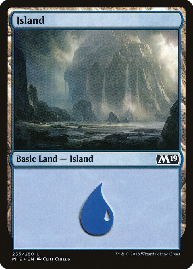 Core Set 2019 #265 Island (265)