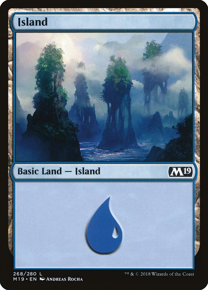 Core Set 2019 #268 Island (268)