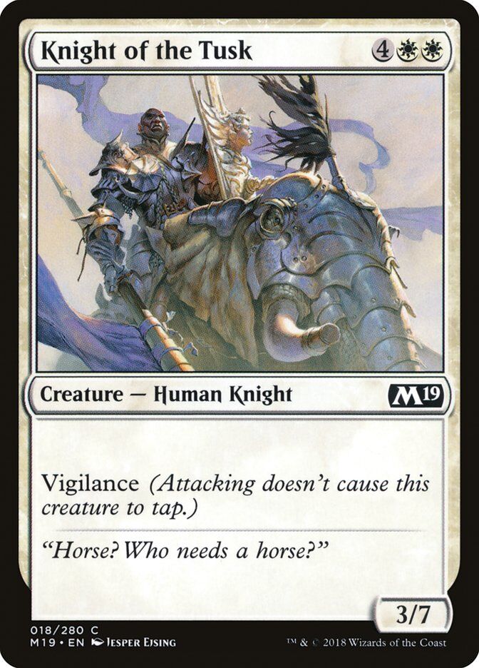Core Set 2019 #18 Knight of the Tusk