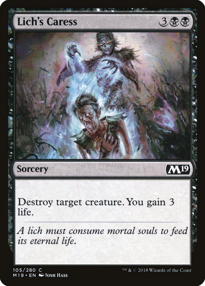 Core Set 2019 #105 Lich's Caress