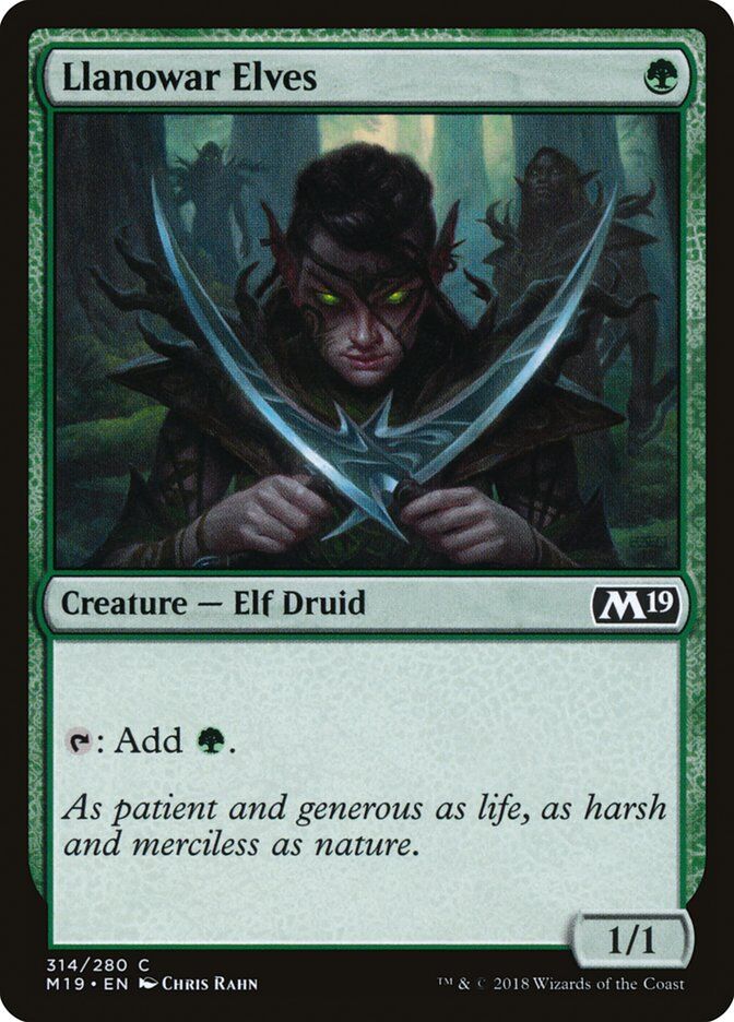 Core Set 2019 #314 Llanowar Elves