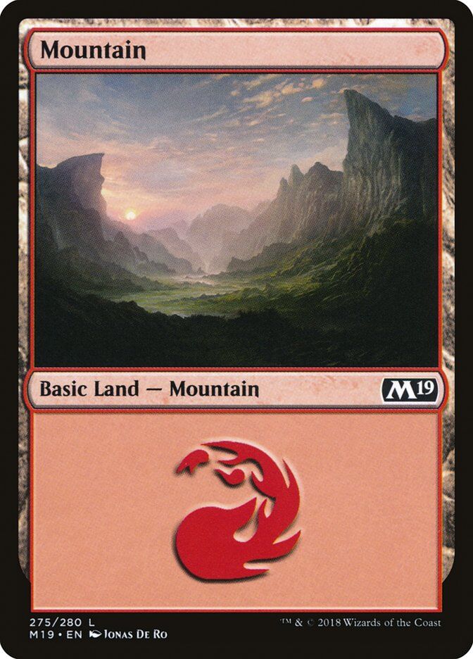 Core Set 2019 #275 Mountain (275)