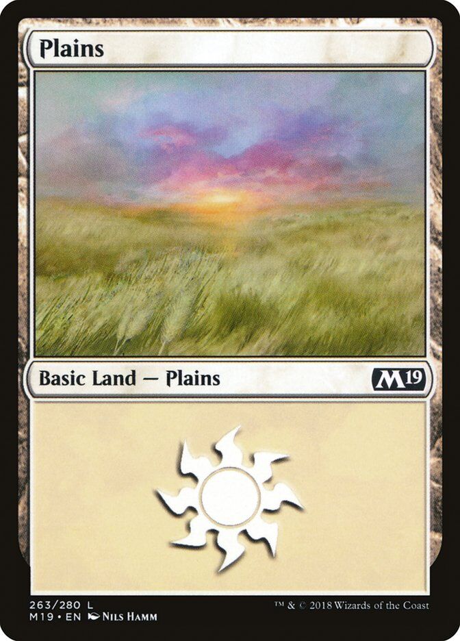 Core Set 2019 #263 Plains (263)