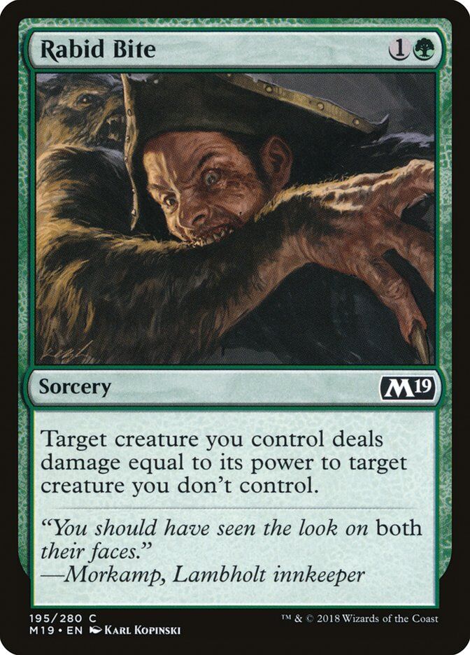 Core Set 2019 #195 Rabid Bite
