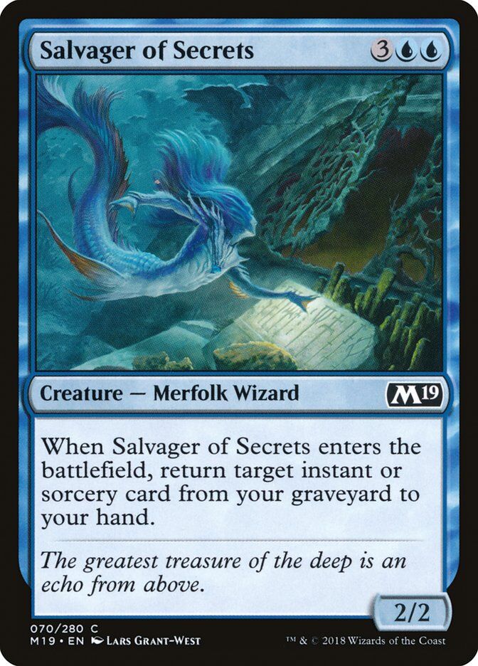 Core Set 2019 #70 Salvager of Secrets