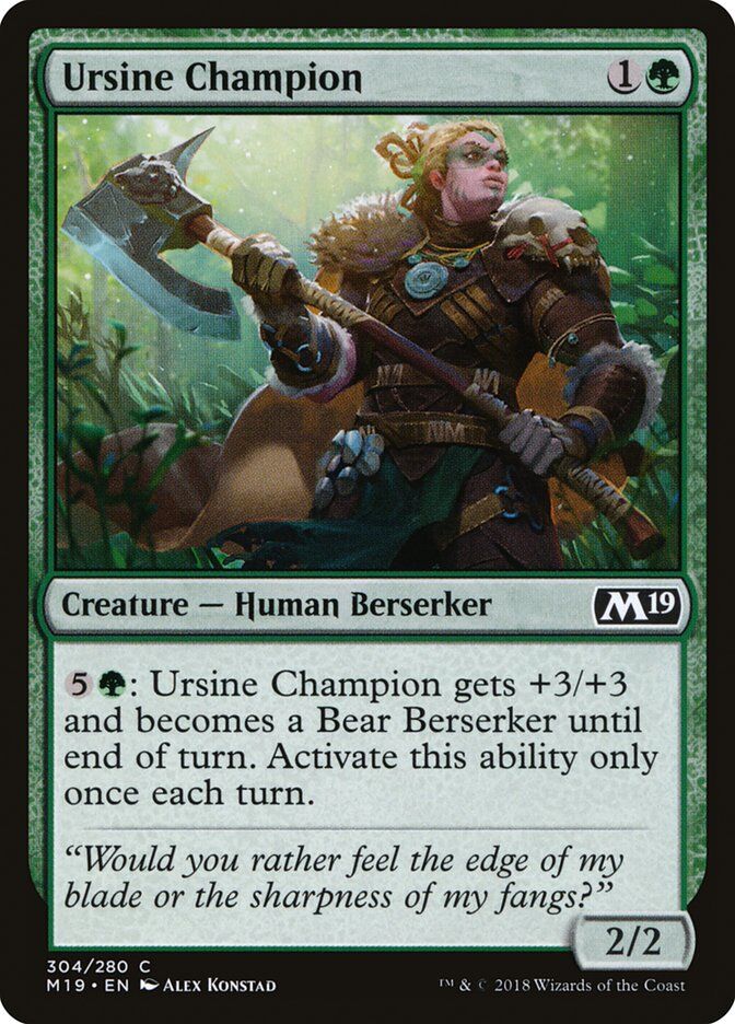 Core Set 2019 #304 Ursine Champion