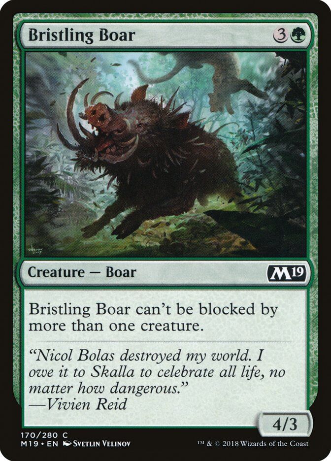 Core Set 2019 #170 Bristling Boar