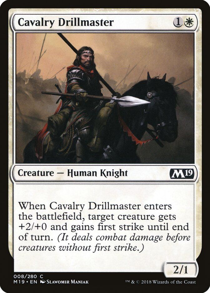 Core Set 2019 #8 Cavalry Drillmaster