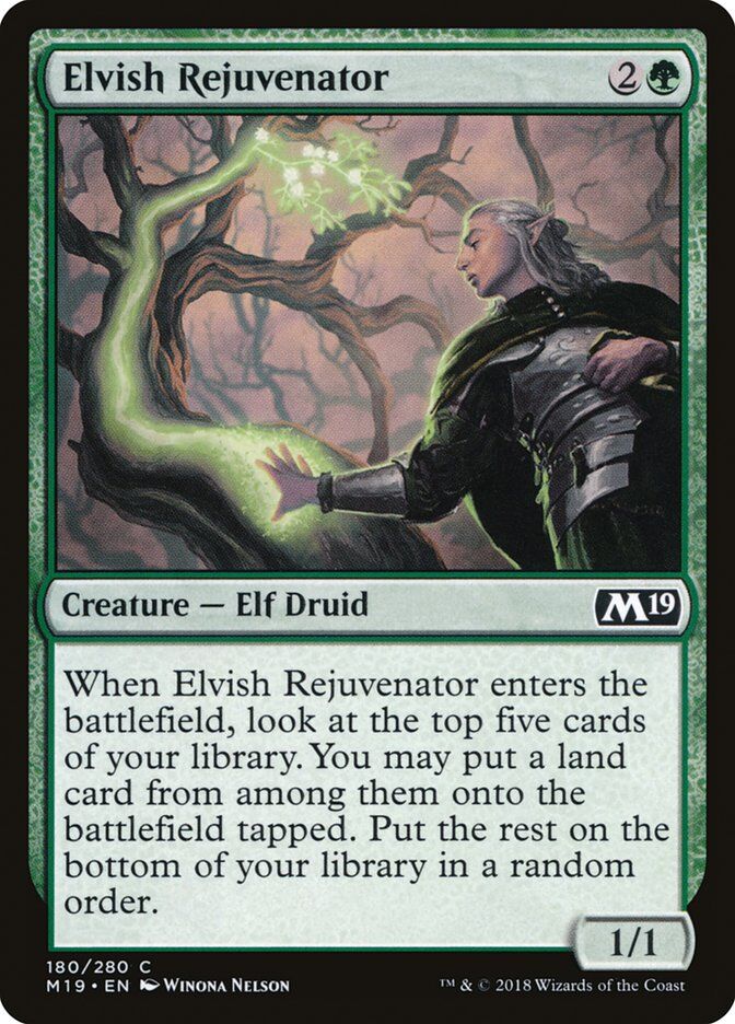 Core Set 2019 #180 Elvish Rejuvenator